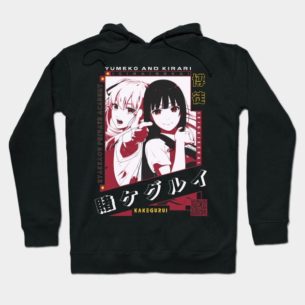 Yumeko and Kirari v3 | IKIGAISEKAI V2 Hoodie by IKIGAISEKAI